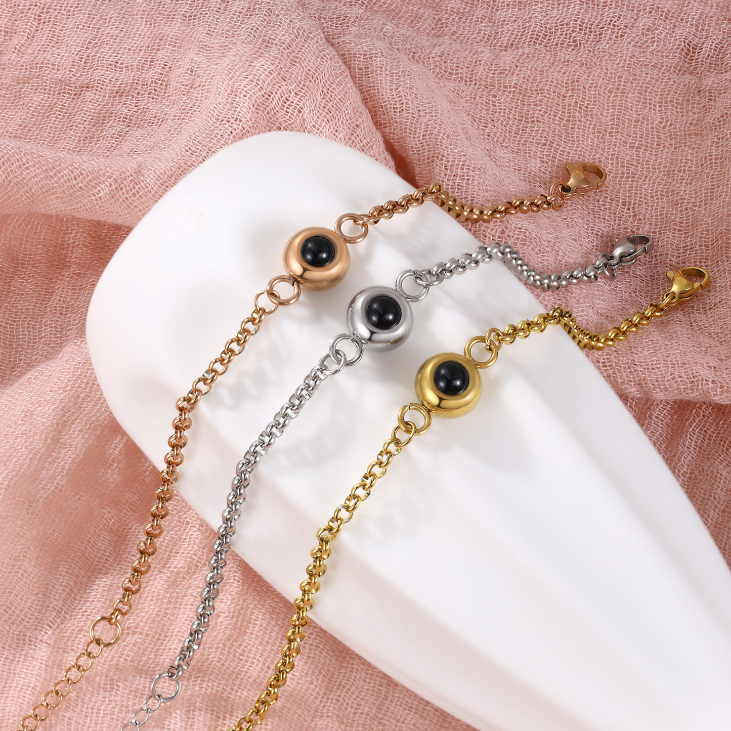 チェーンフォトブレスレット